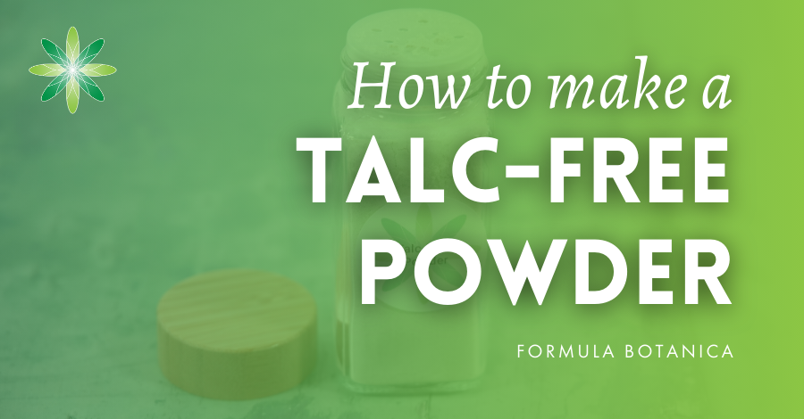 Learn how to make a natural, talc-free baby powder with simple plant-based ingredients. This is also easy to customise at home!